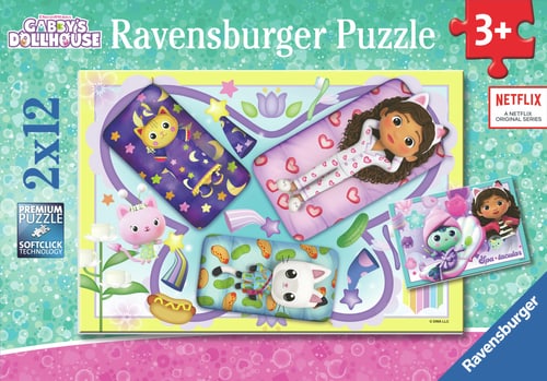 Ravensburger Gabby’s Dollhouse Pyjama Party Puzzle 2 x 12 Pieces