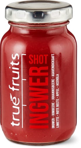 Trué fruits ingwer red shot