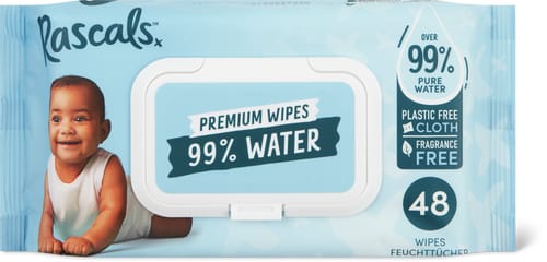 Rascal+Friends 99% water wet wipes Perfume-free