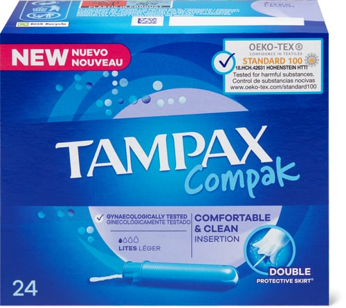 Compak Light Tampons With Applicator