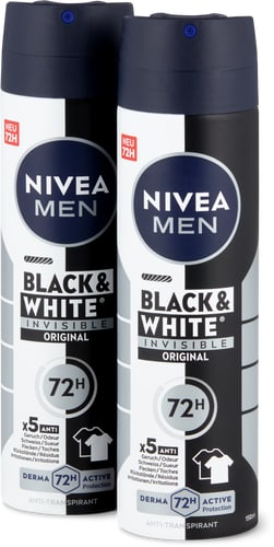 Black&White Invisible deodorant spray  72h, antiperspirant