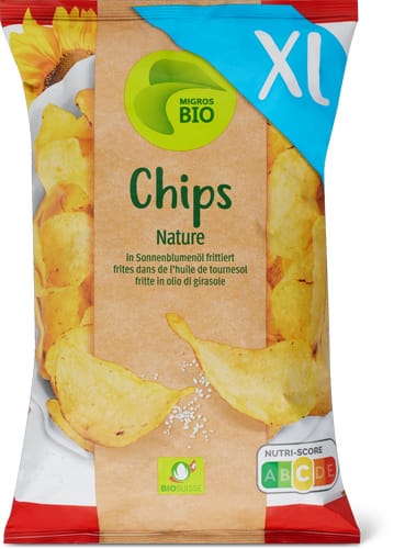 Bio Chips nature frites dans de l’huile de tournesol
