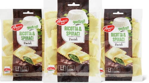 Ravioli ricotta spinaci