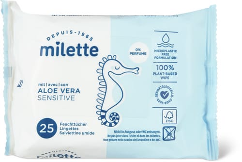 Wet wipes Sensitive Aloe Vera Travel pack