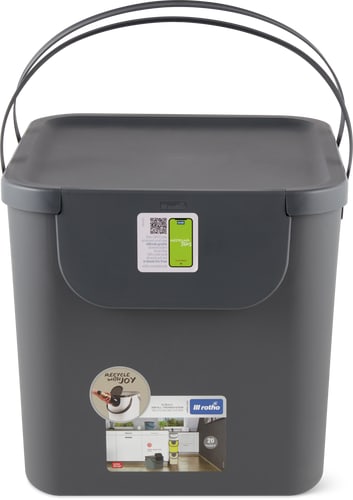 Rotho Recycling System Anthracite, 40 L