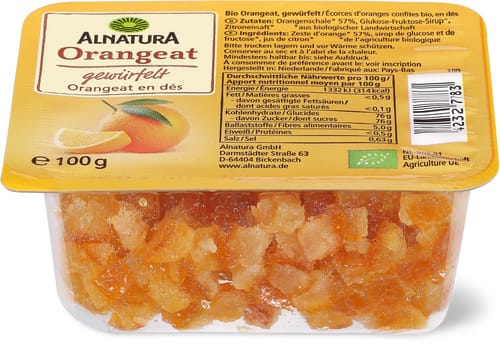 Bio Orangeat en dés