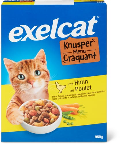 Exelcat Crunchy Menu with chicken
