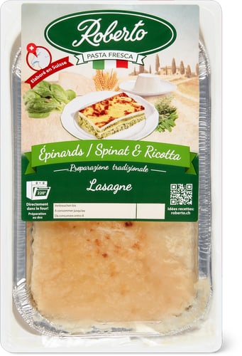 Lasagne Spinat und Ricotta