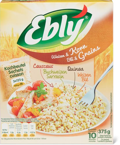Wheat grains Couscous, buckwheat & quinoa