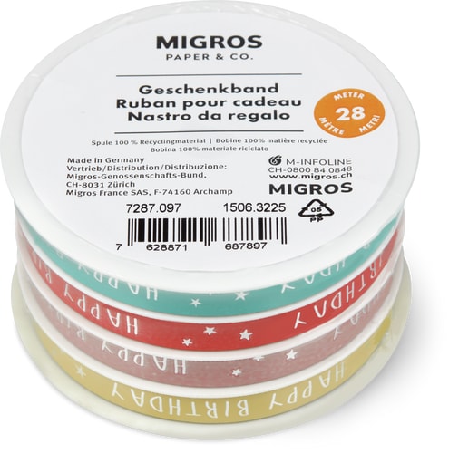 Multi-Coil Gift Ribbon 4 x 10 mm