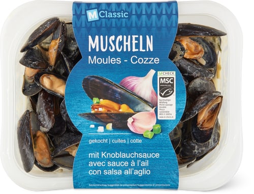 MSC Boiled Mussels With Garlic Sauce