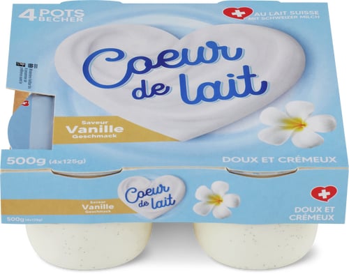 Vanille Milch Herz