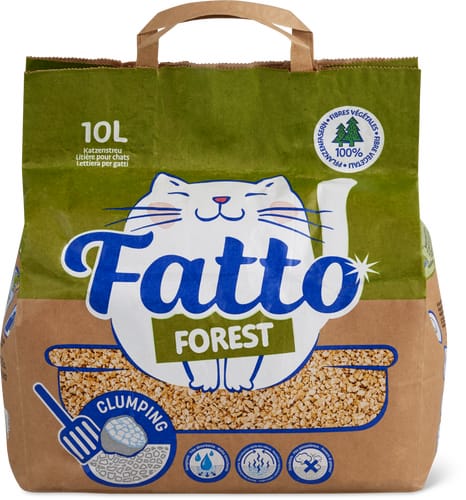 Forest cat litter clumping