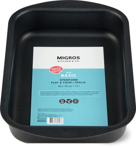 Basic Oven Dish 25 x 18 cm, Black