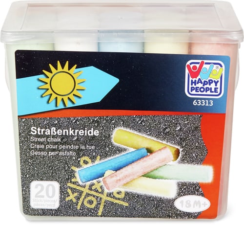 Secchio di gessetti da strada