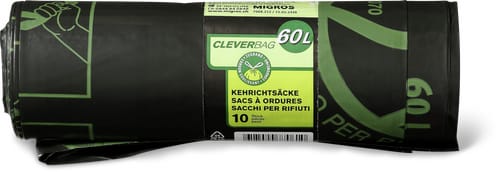 Cleverbag Kehrichtsäcke Rolle 60L Migros Balexert Smood