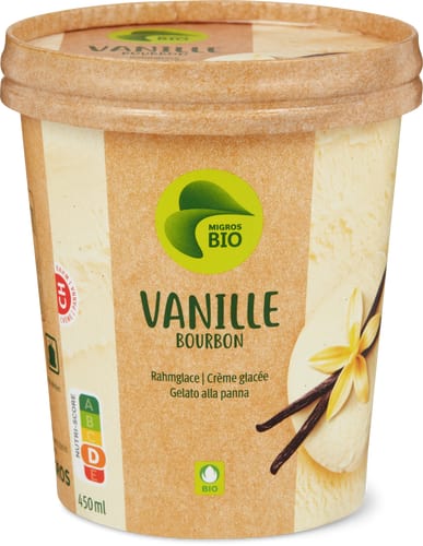 Bio Ice Cream Tub Bourbon Vanilla Ice Cream