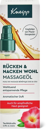 Back & neck wellbeing massage oil  Devil’s claw