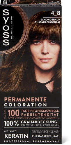 Permanent Hair Dye 4.8 Chocolate Brown