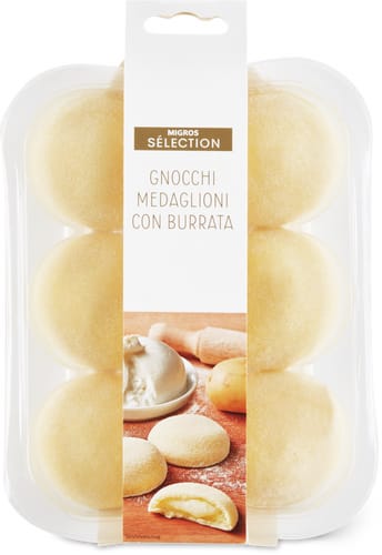 Sélection gnocchi medaglioni burrata