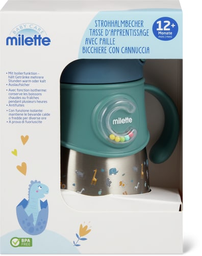 Baby Care Bicchiere isolante con cannuccia 12 M+ (Colore: tradition, Taglie: 000)