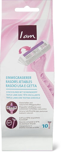 Disposable Razors Triple-Blade With Pivoting Head