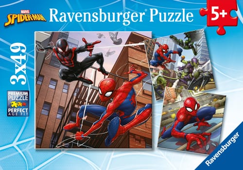 Ravensburger Spiderman Protecting the City Puzzle 3 x 49 Pieces