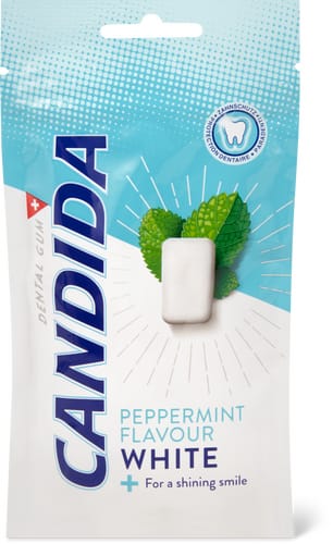 White Chewing gum Peppermint