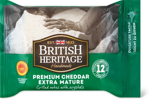 British Heritage PDO Cheddar Extra 12M