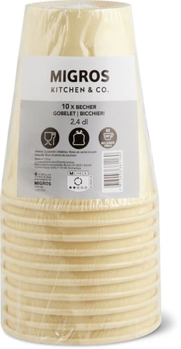 Cups Sugarcane, 2.4 dl