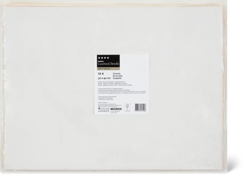 Paper Place Mats Yellow, 30 x 40cm (Farbe: yellow, Grösse: 000)