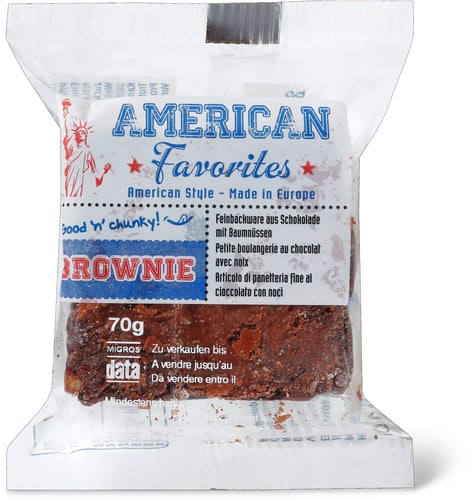 Brownie Made of Chocolate with Walnuts