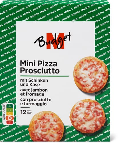 Mini pizzas Prosciutto