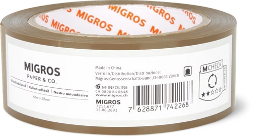 Packing Tape 38 mm x 66 m, Brown