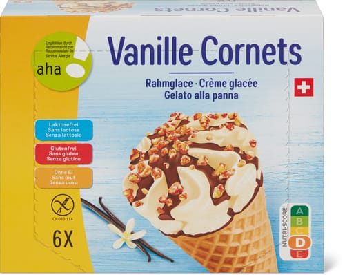 aha! Ice Cream Cones Vanilla