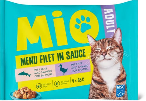 Mio Adult Menu Fillet in Gravy With Duck & Salmon