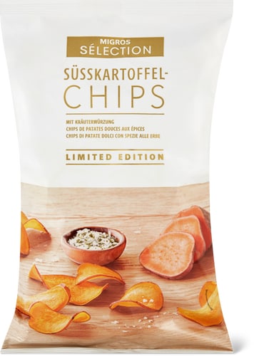 Sélection Sweet potato crisps with herb seasoning
