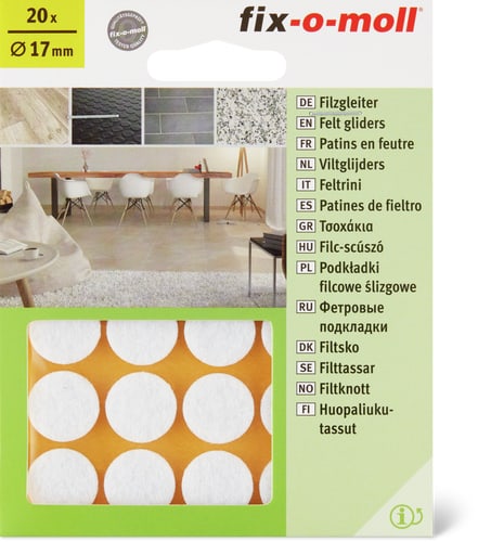 Piedini in feltro Ø17mm