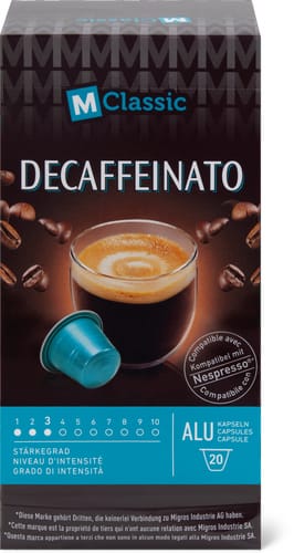 Coffee capsules Decaffeinato 20 capsules