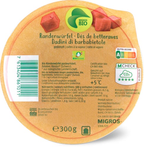 barbabietole cubetti