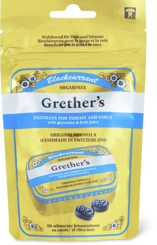 Blackcurrant pastilles with no added sugar, refill bag