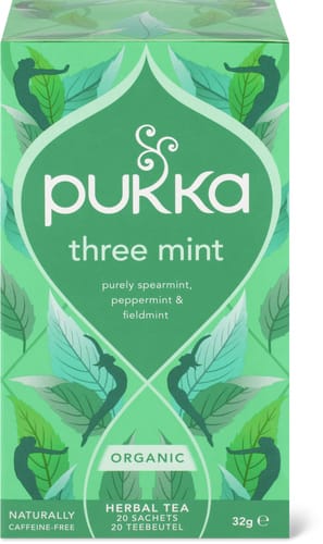 Bio Triple Mint Herbal Tea Spearmint, Peppermint & Wild Mint