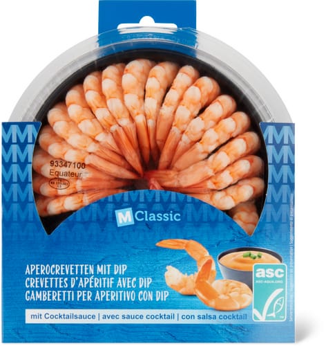M-Classic ASC Crevettes d’apéritif avec dip Sauce cocktail