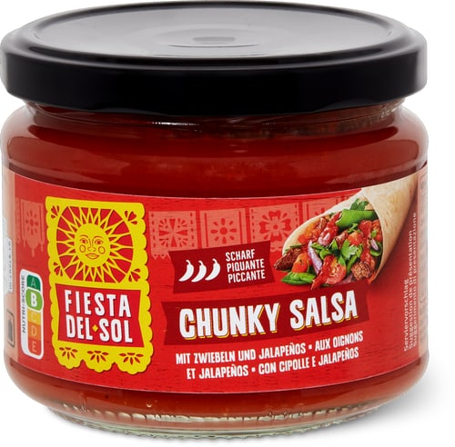Chunky Salsa With Onions and Jalapeños, Spicy