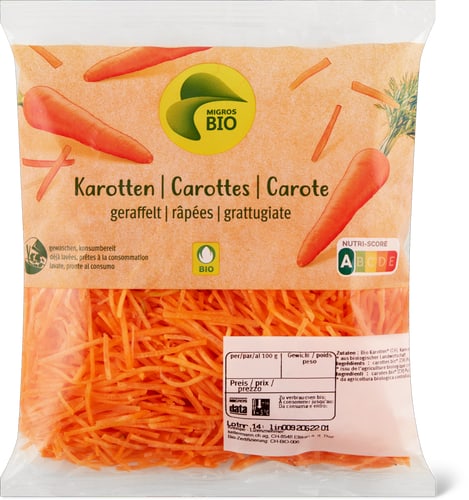 Bio Carrots Grated