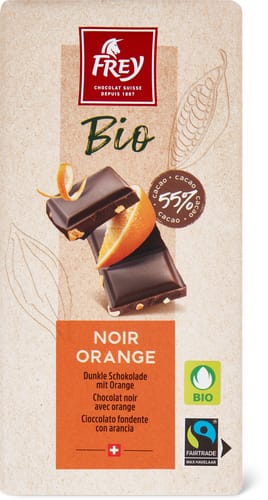 Bio Dark Chocolate With Orange 55% Cocoa