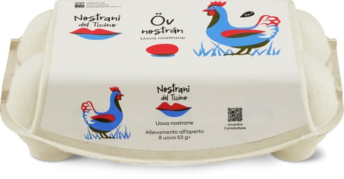 Nostrani del Ticino Uova del Ticino Allevamento all'aperto 53 g+