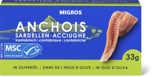 MSC Anchovies Cantabrian Anchovies in Olive Oil