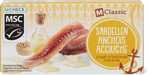 MSC Anchovies in soya oil