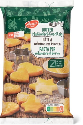 Butter Mailänderli Cookie Dough In a Block